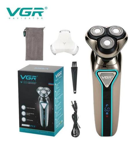 Maquina De Afeitar Recortadora De Barba Recargable Vgr V-323